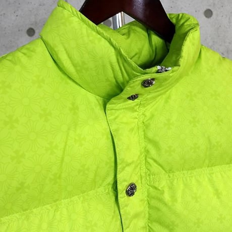 Chrome Hearts STIFF CH Plus Print Down Vest Green  #31120