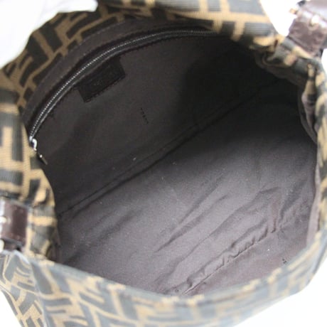 FENDI Square Mamma Baguette Bag Zucca Canvas ＃75051