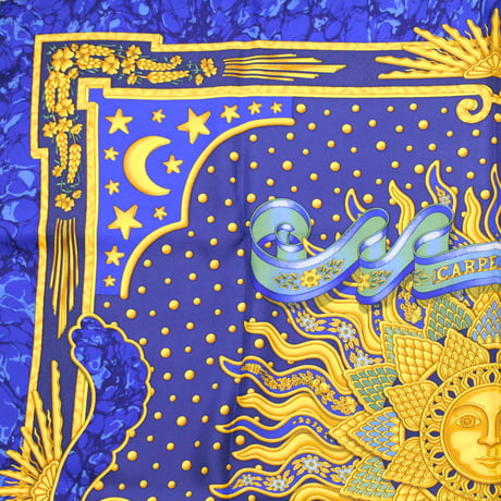 HERMES Carre 90 Silk 100% Scarf Stole "CARPE DIEM" #75194