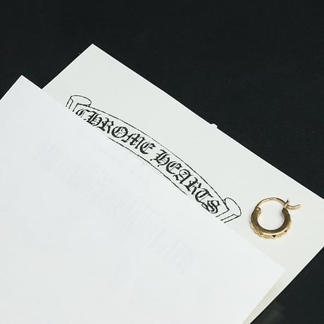 Chrome Hearts 22K TFP True Fuckin' Plus Hoop Earrings #30789