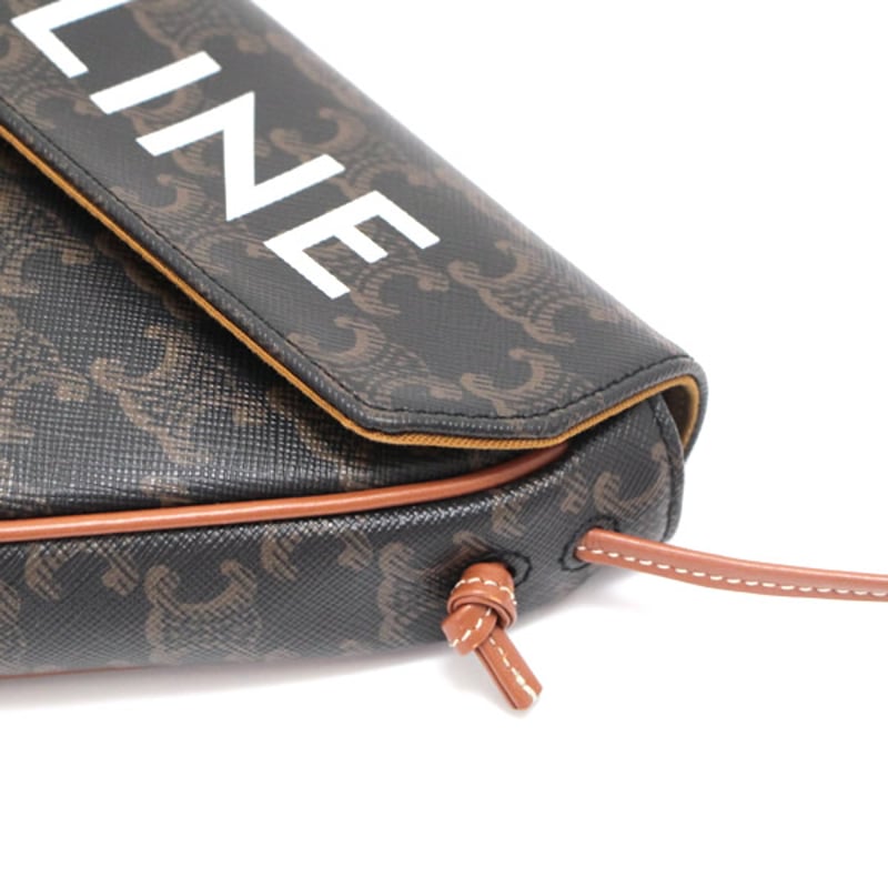 Celine triangle bag in triomphe canvas shop