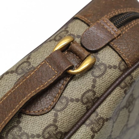 GUCCI Sherry Line Camera Shoulder Bag GG Canvas Beige #74998