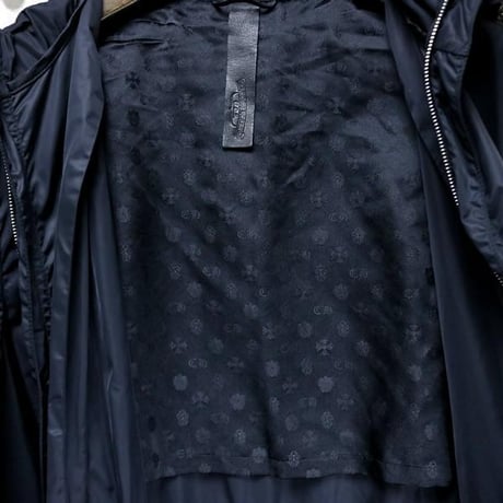 Chrome Hearts Puddles Leather Cross Patch Nylon Hooded Coat #31411