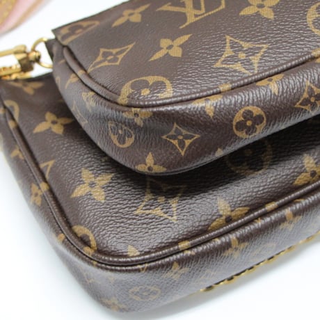Louis Vuitton Multi Pochette Accessoires Handbag Monogram Canvas Pink M44840 #73477