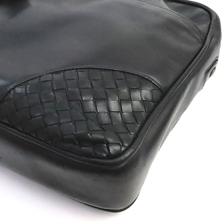 BOTTEGA VENETA Briefcase Intrecciato Leather Black #19304