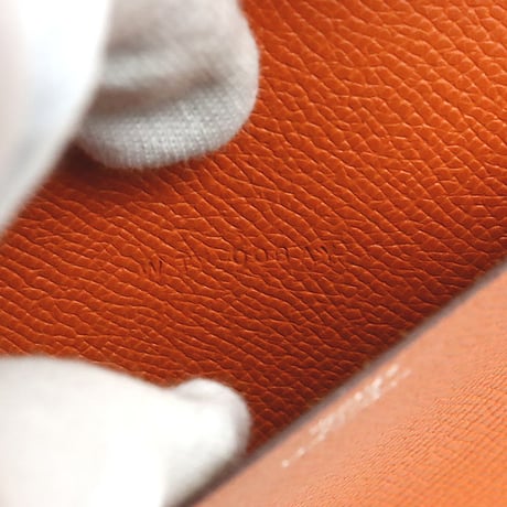 HERMES Vision II Simple Agenda Cover Epsom Leather Orange #18459
