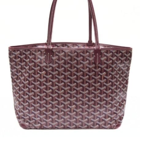 GOYARD Artois PM Tote Bag Goyardine Coated Canvas Bordeaux #75065
