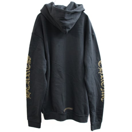 Chrome Hearts Old English logo Zip Up Hoodie Black and Khaki ＃30907
