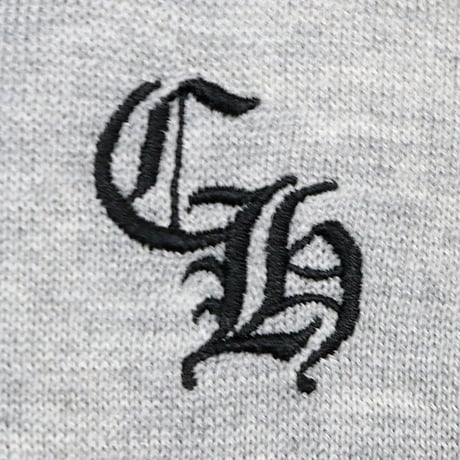 Chrome Hearts Y NOT Triple Cross Patch Long Sleeve Gray # 31187