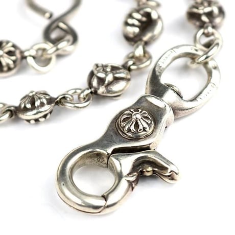 Chrome Hearts #2 Multi-Ball Wallet Chain 1 Clip Long  #31143