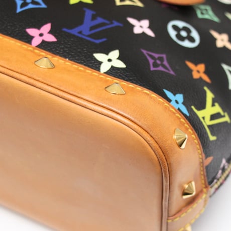 Louis Vuitton x Murakami Alma PM Handbag Monogram Multicolor Black M92646 #74622