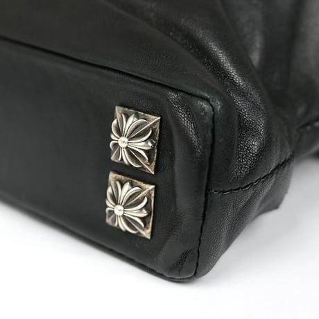 Chrome Hearts Pyramid Studs Leather Clutch Bag #102458