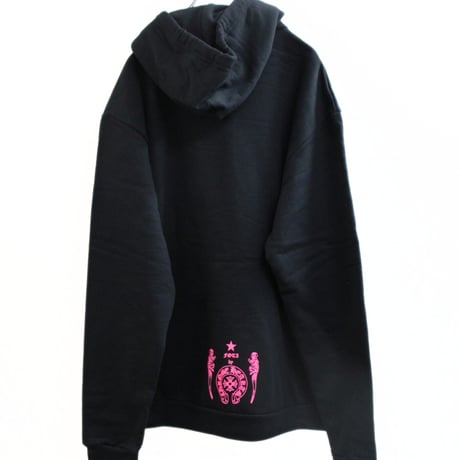 Chrome Hearts Foti Black And Pink Hoodie #30717