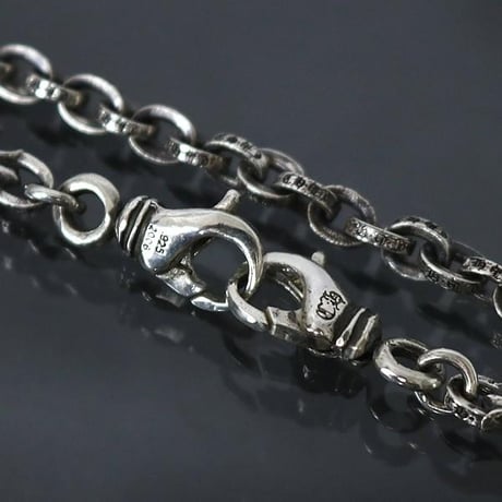 Chrome Hearts Tiny E CHplus Paper Chain Silver Necklace #99863