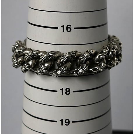 Chrome Hearts Extra Fancy Link Cross Ball Clip Bracelet 13Links #103337