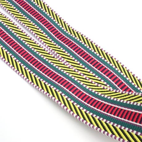 HERMES Bandouliere Sangles Caval Shoulder Strap Canvas Multicolor ＃19381