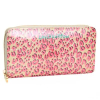 Louis Vuitton Zippy Wallet Monogram Vernis Leopard Blanc Corail M91476 #74239