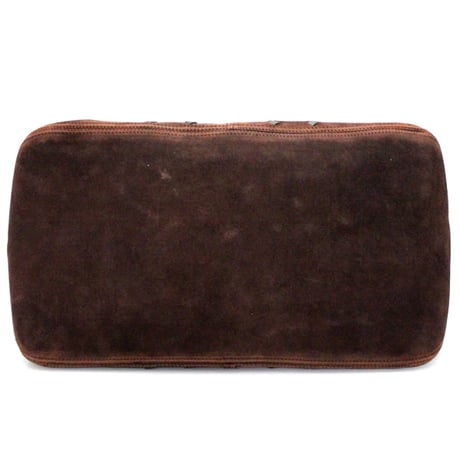 BOTTEGA VENETA Boston Bag Suede Leather Brown #68581