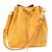 Louis Vuitton Petit Noe Shoulder Bag Epi Leather Tassili Yellow M44109 #75161