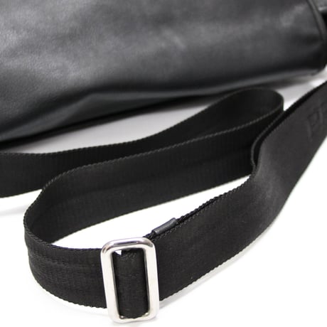 PRADA Messenger Bag Leather Black ＃74975
