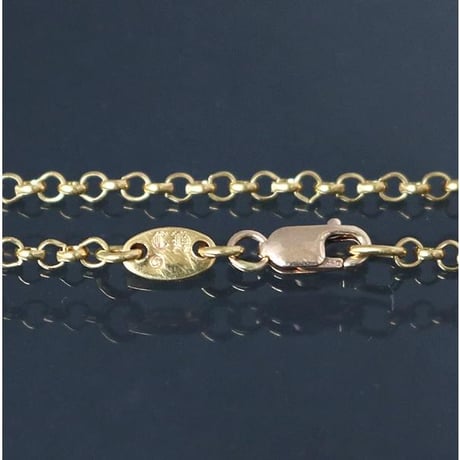 Chrome Hearts 22K Scroll Label Necklace 18 inches #102088