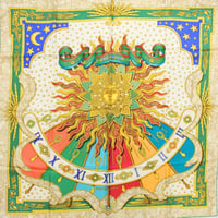 HERMES Carre 90 Silk 100% Scarf Stole "CARPE DIEM" #74722