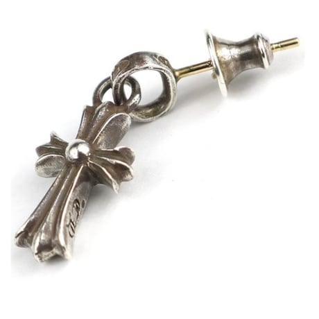 Chrome Hearts New Type Baby Fat Cross Charm Drop Earrings #103499