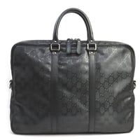 GUCCI Briefcase GG Imprime Canvas Black #19329