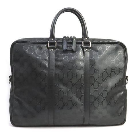 GUCCI Briefcase GG Imprime Canvas Black #19329