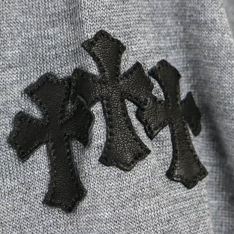 Chrome Hearts Brand-New Y NOT Raglan Long-Sleeve T-Shirt with Triple Cross Patch #31190