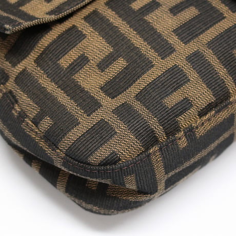 FENDI Mamma Baguette Bag Zucca Canvas ＃75174