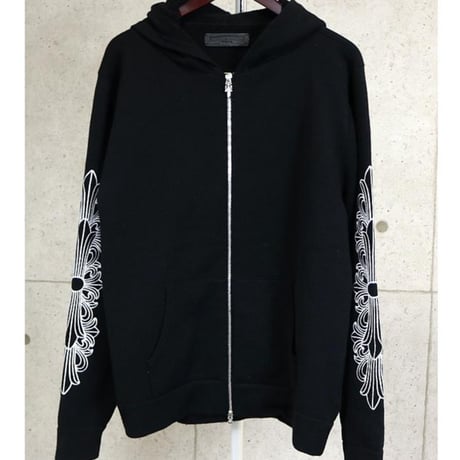Chrome Hearts Cashmere Zip Up Hoodie Black #30618