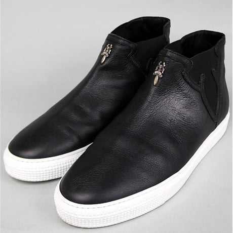 Chrome Hearts Mid-Top Leather Slip-Ons #31338