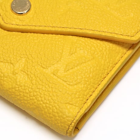 Louis Vuitton Victorine Wallet Monogram Empreinte Ginko Yellow M14156 #75100