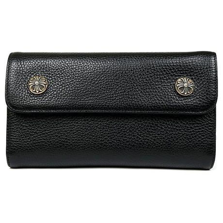 Chrome Hearts Cross Button Wave Wallet (Triple fold Wallet)  #103433