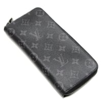 Louis Vuitton Zippy Wallet Vertical Monogram Eclipse Black M62295 #74854