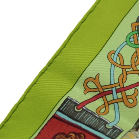 HERMES Carre 90 Silk 100% Scarf Stole "Les Cheyennes" #74822