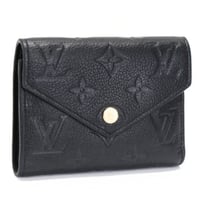 Louis Vuitton Victorine Wallet Monogram Empreinte Black M64060 #75135