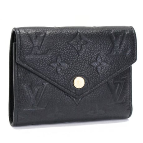 Louis Vuitton Victorine Wallet Monogram Empreinte Black M64060 #75135