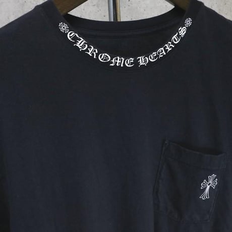 Chrome Hearts Neck Logo CH Cross Circle Logo T-Shirt #31404