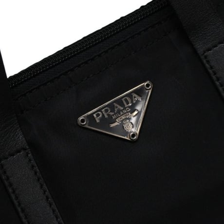 PRADA Handbag Nylon Black #73699