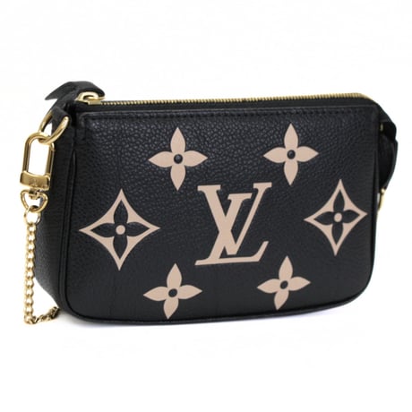 Louis Vuitton Mini Pochette Accessory Pouch Handbag Monogram Empreinte M80732 #74475