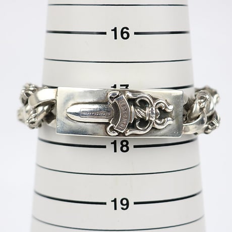 Chrome Hearts Dagger ID Fancy Link Clip Bracelet 8 Links #31442