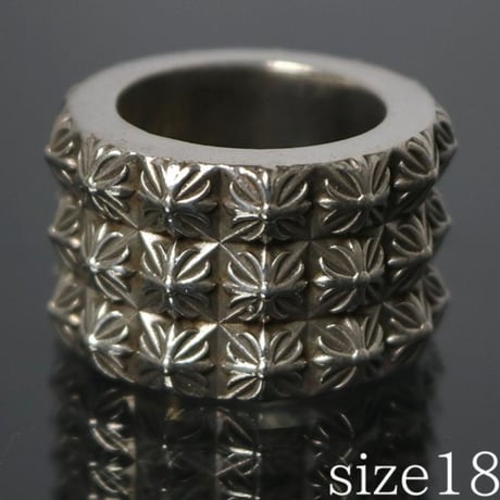 Chrome Hearts Triple Peat Punk Ring  #31289
