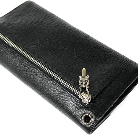 Chrome Hearts Brand-New Cross Button Wave Wallet #31238