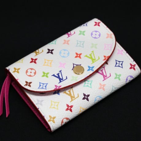 Louis Vuitton x Murakami Rosalie Coin Purse Monogram Multicolor White M13399 #73948