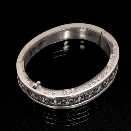 Chrome Hearts Narrow V-Band BS fleur Bangle #30767