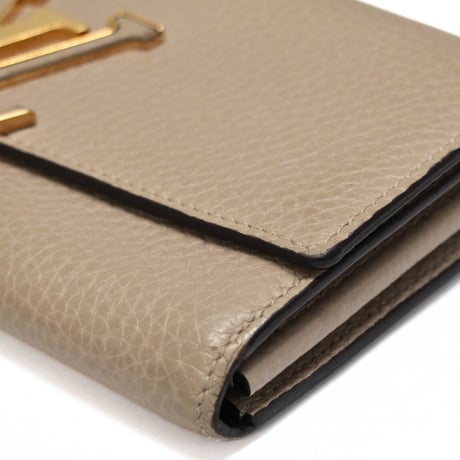 Louis Vuitton Portefeuille Capucines Wallet Taurillon Leather Galet M63104 ＃73977