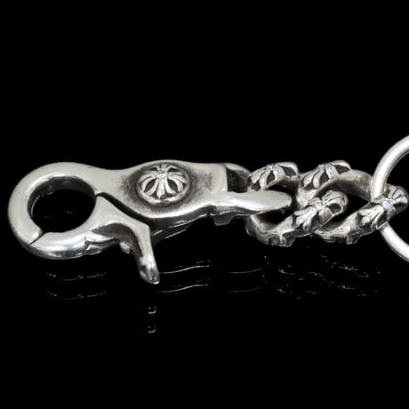 Chrome Hearts Extra Fancy Pave Diamond Keychain Short With Dagger #30933