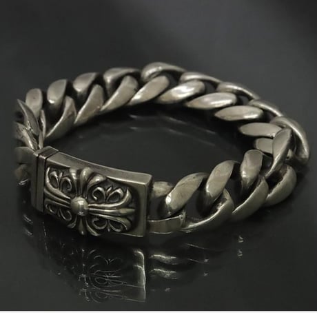 Chrome Hearts Classic Link Keeper Box ID Bracelet 15 Links #30144